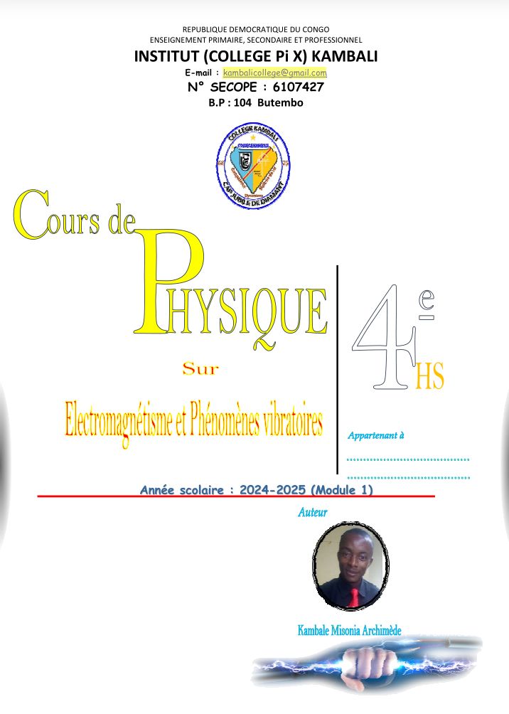 Manuel Syllabus de physique 4eme HSC P2
