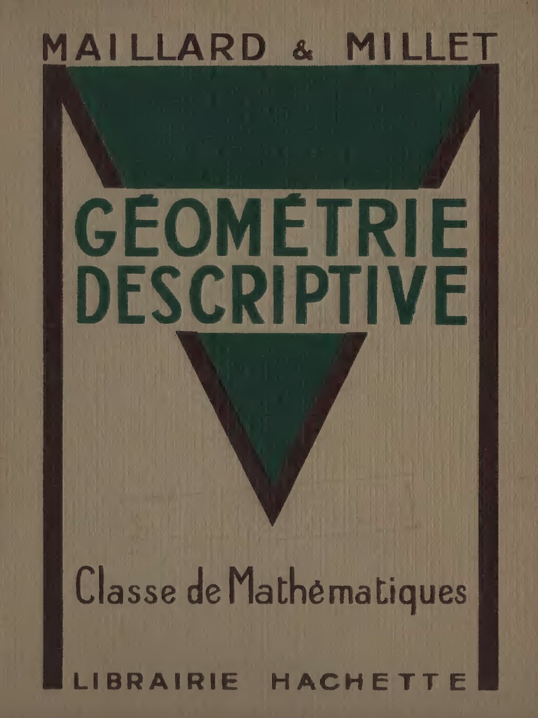Manuel Géométrie descriptive