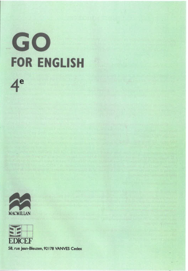 Manuel Go for English 4