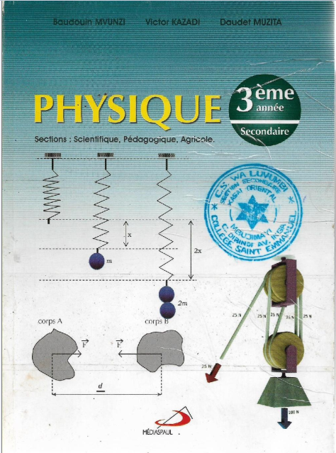 Manuel Physique 3ème (1ère HSC)