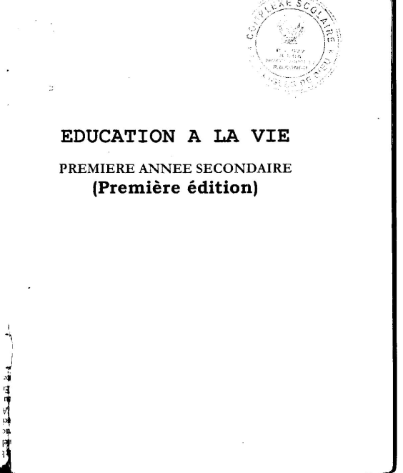 Manuel Education à la vie 1er Sec (7em)
