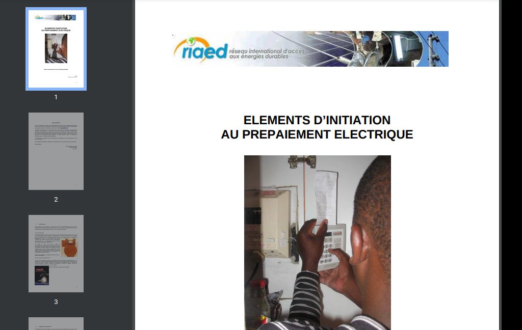 Manuel TEC064 Guide d initiation au prepaiement electrique 2007 